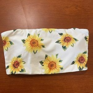 Sunflower Bandeau Swim Top